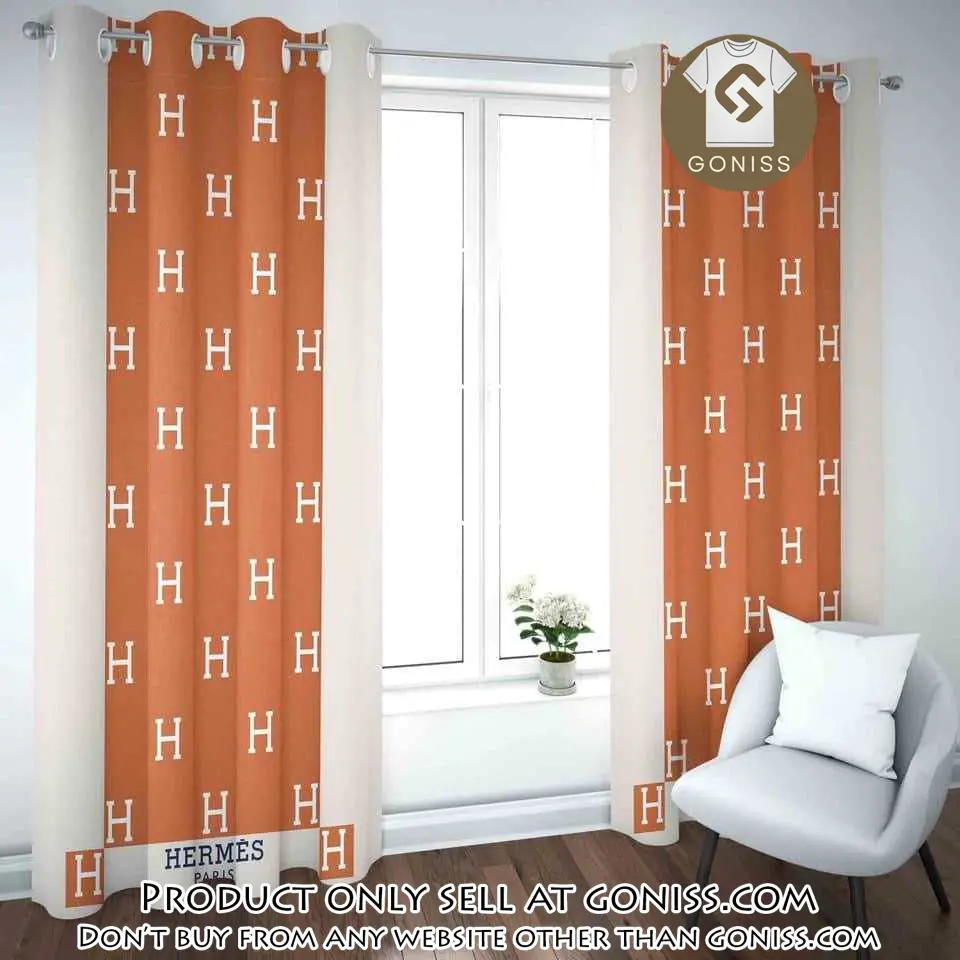 Hermes premium window curtains hot  set wc057 gn0617508